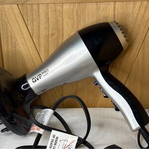 GVP Pro 1800 Hair Dryer in Black and Silver sku 264881